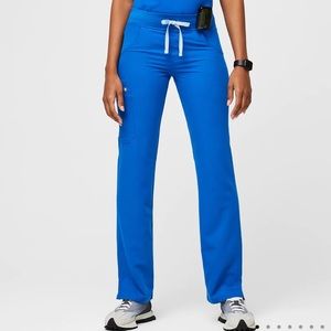 Figs Kade Cargo Scrub Pants in Royal Blue
